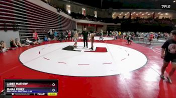 132 lbs Cons. Round 2 - Jadee Mathew, Oklahoma vs Isaias Perez, Enid Youth Wrestling Club