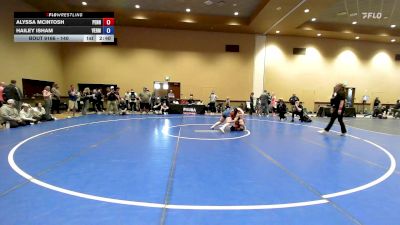 140 lbs Cons. Semis - Alyssa McIntosh, Pennsylvania vs Hailey Isham, Vermont