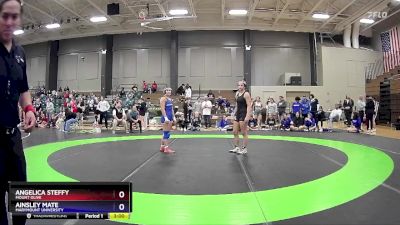 138 lbs Cons. Round 3 - Angelica Steffy, Mount Olive vs Ainsley Mate, Marymount University