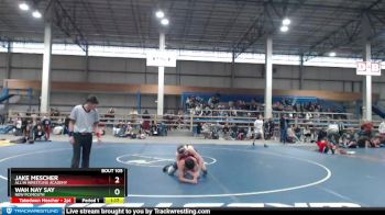 115 lbs Semifinal - Jake Mescher, All In Wrestling Academy vs Wah Nay Say, New Plymouth