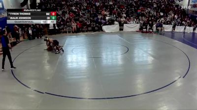 150 lbs Quarterfinal - Malik Johnson, Cimarron Memorial vs Tyron Thomas, Mater Academy East