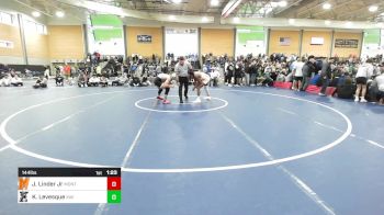 144 lbs 3rd Place - James Linder Jr, Montville vs Kyle Levesque, Xavier