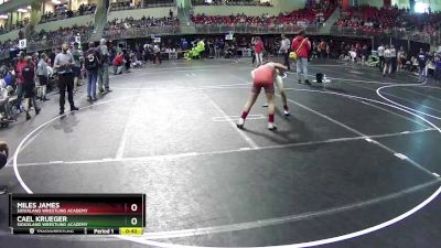 112 lbs Cons. Round 2 - Cael Krueger, Siouxland Wrestling Academy vs Miles James, Siouxland Wrestling Academy