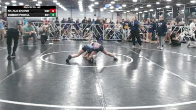 98 lbs Round 1 (9am Saturday) - London Powell, Misfits vs Natalie Shaver, NCWAY National Team