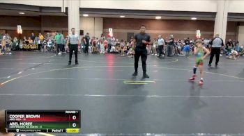 52 lbs Round 1 (8 Team) - Cooper Brown, Ares Red vs Abel McRee, Contenders WA Green