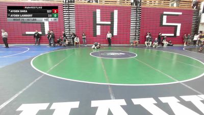 157 lbs Round Of 16 - Ayden Shea, Tri-County vs Ayden Lambert, Somerset Berkley