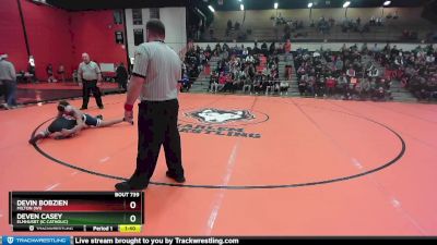 132 lbs Semifinal - Deven Casey, Elmhusrt (IC CATHOLIC) vs Devin Bobzien, MILTON (WI)