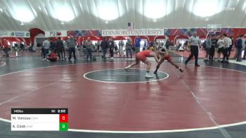 149 lbs Quarterfinal - Michael Venosa, Cornell vs Alec Cook, Unattached