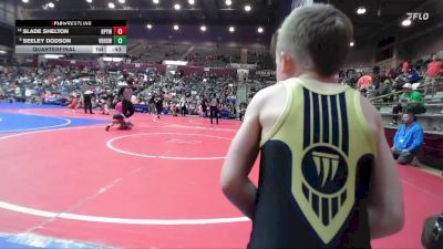 52 lbs Quarterfinal - Slade Shelton, Benton Parks Youth Wrestling vs Seeley Dodson, Van Buren High School Wrestling