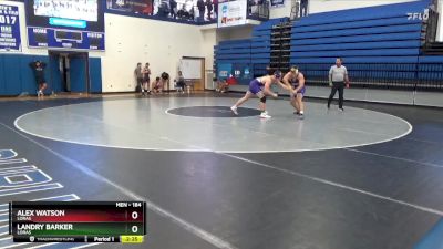 184 lbs Semifinal - Landry Barker, Loras vs Alex Watson, Loras