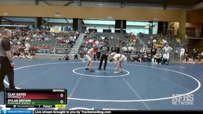 126 lbs Semifinals (8 Team) - Dylan Brown, Elgin Public Schools vs Clay Gates, Collinsville