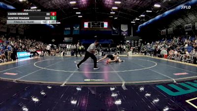 150 lbs Finals (2 Team) - Hunter Feagan, Rutherfordton-Spindale Central High School vs Caden Brewer, Seaforth High School