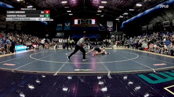 150 lbs Finals (2 Team) - Hunter Feagan, Rutherfordton-Spindale Central High School vs Caden Brewer, Seaforth High School