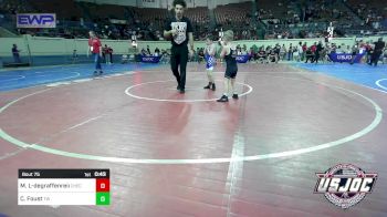 49 lbs Consi Of 8 #1 - Maverick Lee-degraffenreid, Checotah Matcats vs Cash Foust, Tuttle Wrestling