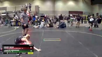 82 lbs Round 3 - Landon Mersdorf, Gowanda Wc vs Henry Begg, Simmons Academy Of Wrestling