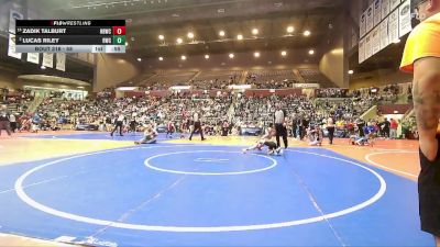 58 lbs Champ. Round 1 - Zadik Talburt, Honey Badger Wrestling Club vs Lucas Riley, Bentonville Wrestling Club