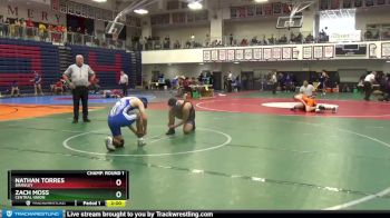 170 lbs Champ. Round 1 - Zach Moss, Central Union vs Nathan Torres, Brawley