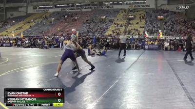 141 lbs Round 1 (16 Team) - Keegan McMahon, Baldwin Wallace vs Evan Onstad, Wisconsin-Whitewater