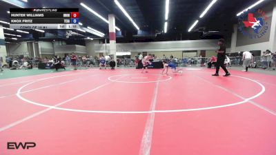 120 lbs Consi Of 16 #1 - Hunter Williams, Bronco Wrestling Club vs Knox Fritz, Texas