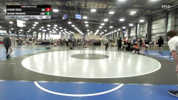 100 lbs Rr Rnd 3 - Lydon Vega, Indiana Outlaws Gold vs Blake Telenko, All-American Wrestling Club MS