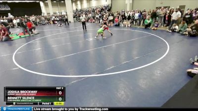 67 lbs Quarterfinal - Bennett Silence, Contenders Wrestling Academy vs Joshua Brockway, Summit Wrestling Academy