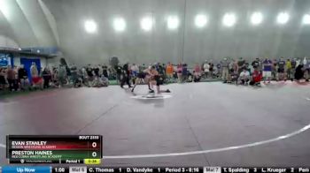 116 lbs Quarterfinal - Preston Haines, Red Cobra Wrestling Academy vs Evan Stanley, Region Wrestling Academy