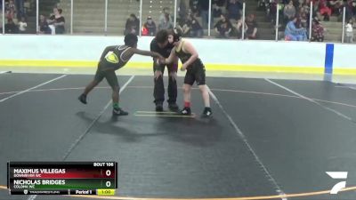 Cons. Round 2 - Maximus Villegas, Downriver WC vs Nicholas Bridges, Coloma WC