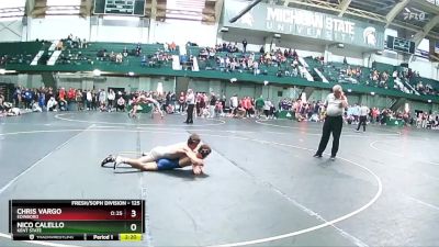 125 lbs Cons. Round 5 - Chris Vargo, Edinboro vs Nico Calello, Kent State