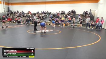 J-13 lbs Round 2 - Ivan Hamilton, Belle Plaine Wrestling vs Grady O`Shea, NEIWC