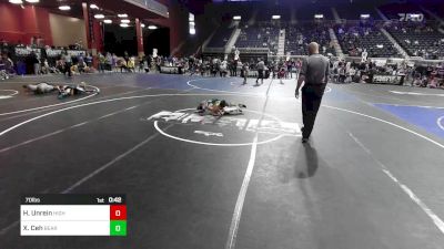 70 lbs Rr Rnd 5 - Hayden Unrein, High Plains Thunder vs Xavier Ceh, Bear Cave