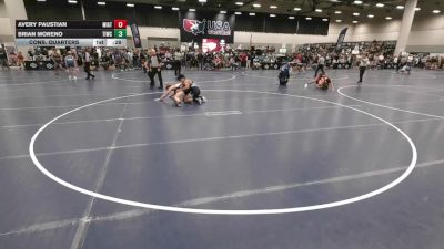 157 lbs Cons. Quarters - Avery Paustian, Mission Athletics vs Brian Moreno, Team Idaho Wrestling Club