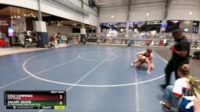 215 lbs Round 3 - Cole Cummings, Jflo Trained vs Zacary Adams, El Paso Supers Wrestling Club