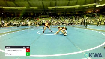 106 lbs Final - Talon Tahdooahnippah, Elgin Wrestling vs Noah Knight, Chickasha Youth Wrestling