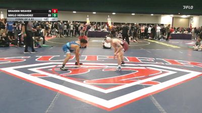 126 lbs Consi Of 8 #2 - Braiden Weaver, PA vs Miklo Hernandez, MN