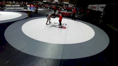 190 lbs Cons. Sub-semis - Efosa Osayande, Peninsula High School Wrestling vs Alejandro Rodriguez, Driller Wrestling Club