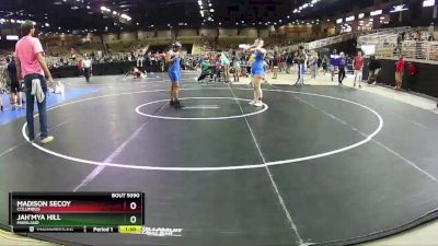 155 lbs Cons. Semi - Madison Secoy, Columbus vs Jah`Mya Hill, Mainland