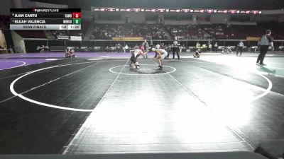 125 lbs Semifinal - Juan Cantu, Texas A&M vs Elijah Valencia, Menlo