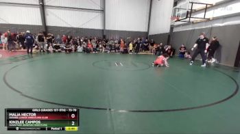 73-79 lbs Semifinal - Malia Hector, Rainier Junior Wrestling Club vs Kinzlee Campos, Sunnyside Ironman Wrestling
