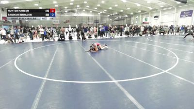115 lbs Cons. Rd Of 16 - Saniyah Broaden, Indiana vs Hunter Hansen, Excalibur Wrestling Club