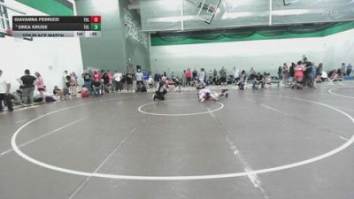 105 lbs 5th Place Match - Drea Kruse, NWA vs Giavanna Ferrizzi, Lawrence Elite Wrestling