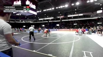 Girls 140 lbs Cons. Round 3 - Maisy Norton, Enumclaw (Girls) vs Tatum Briels, Snohomish (Girls)