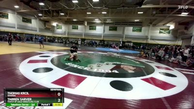 95 lbs Semifinal - Tarren Sarver, Touch Of Gold Wrestling Club vs Thomas Krcil, Wagner