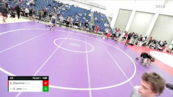 129 lbs Cons. Round 3 - Sebastien Jean, Warren Wrestling Academy vs Cooper Glassford, Warrior Regional Training Center