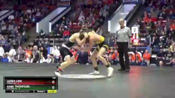 135 lbs Semifinals (8 Team) - James Link, Lowell HS vs Gabe Thompson, Gaylord HS