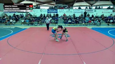 185 lbs 1st Place Match - Angelina Miranda, Casa Grande Union High School vs Renatta Peraza, Salpointe Catholic High School