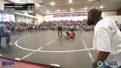 130 lbs Rr Rnd 2 - Elizabeth Thompson, Team Of Hard Knox vs Tiger Jones, Newkirk Takedown Club