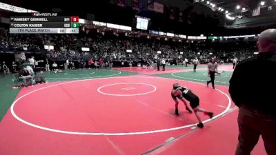 55 lbs 7th Place Match - Ramsey Gemmell, MP1 vs Colton Kaiser, HCW3