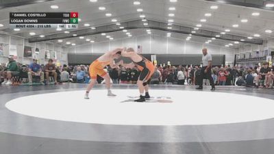 215 lbs Quarters - Logan Downs, Flathead Valley Wrestling Club vs Daniel Costello, Team Gotcha