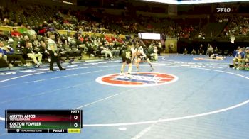 144 Class 4 lbs Cons. Round 1 - Austin Amos, Troy Buchanan vs Colton Fowler, Seckman