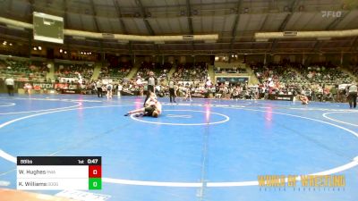 88 lbs Consi Of 16 #1 - Will Hughes, Roundtree Wrestling Academy vs Kellen Williams, Dodge City Wrestling Academy